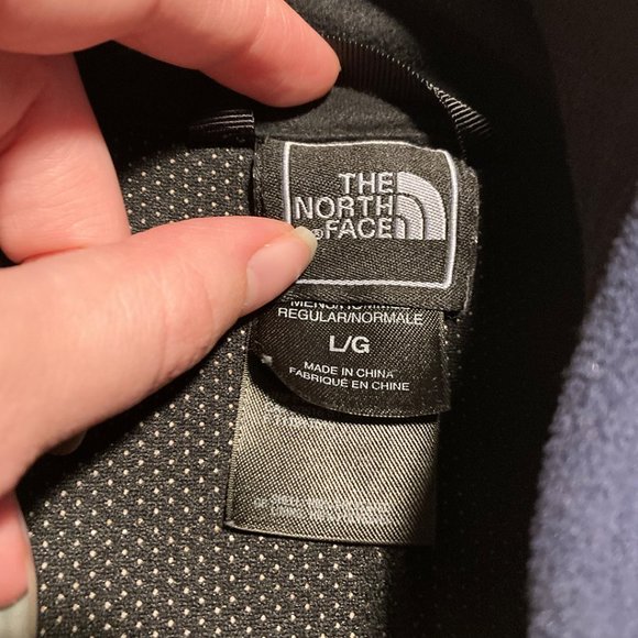 The North Face Blue and Black Suede Fleece Jacket - Picture 3 of 9